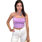 Lavender Wave Smocked Top – Alicia DiMichele Boutique