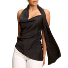Noir Nights Luxe Scarf Top – Alicia DiMichele Boutique