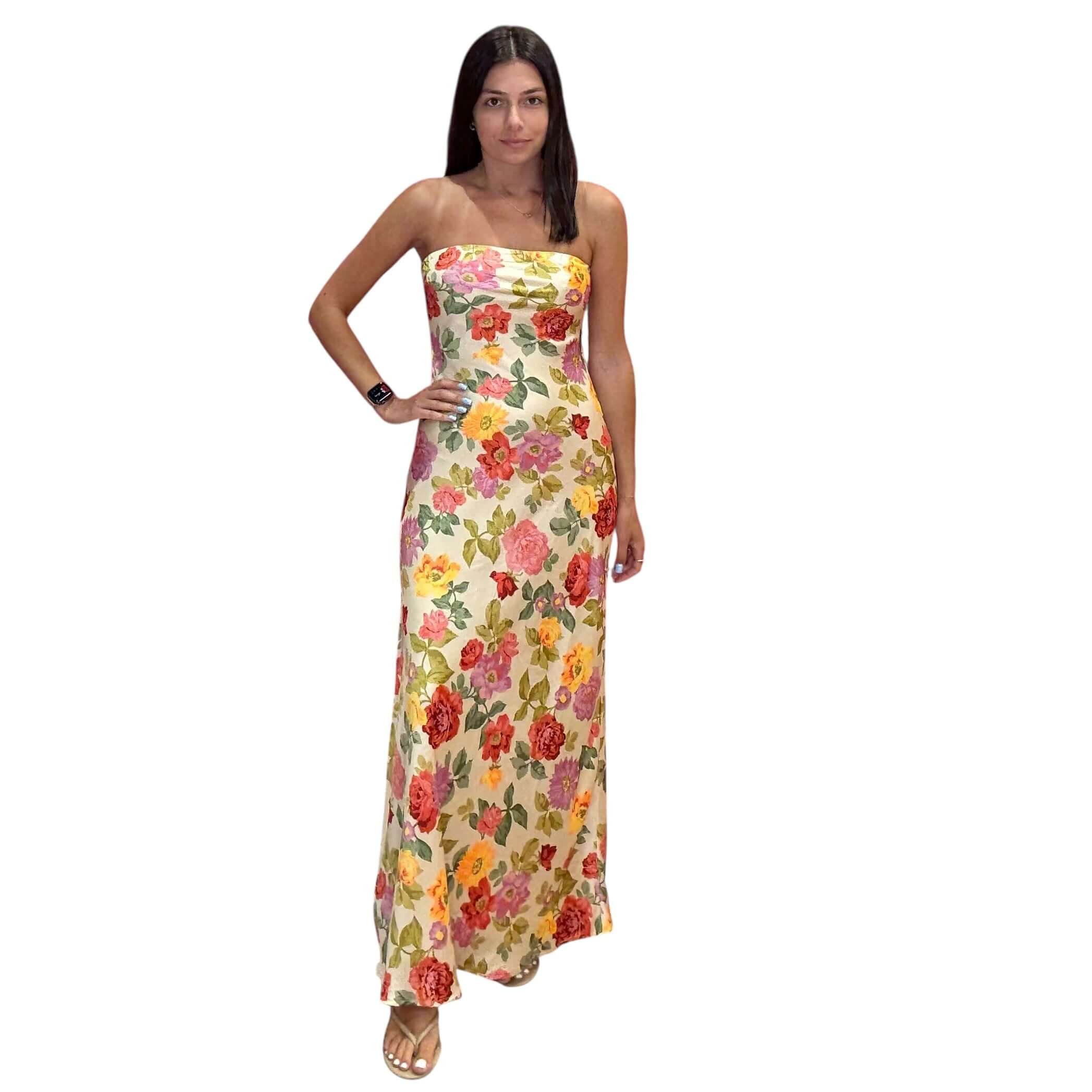 Bloom Affair Strapless Maxi Dress – Alicia DiMichele Boutique