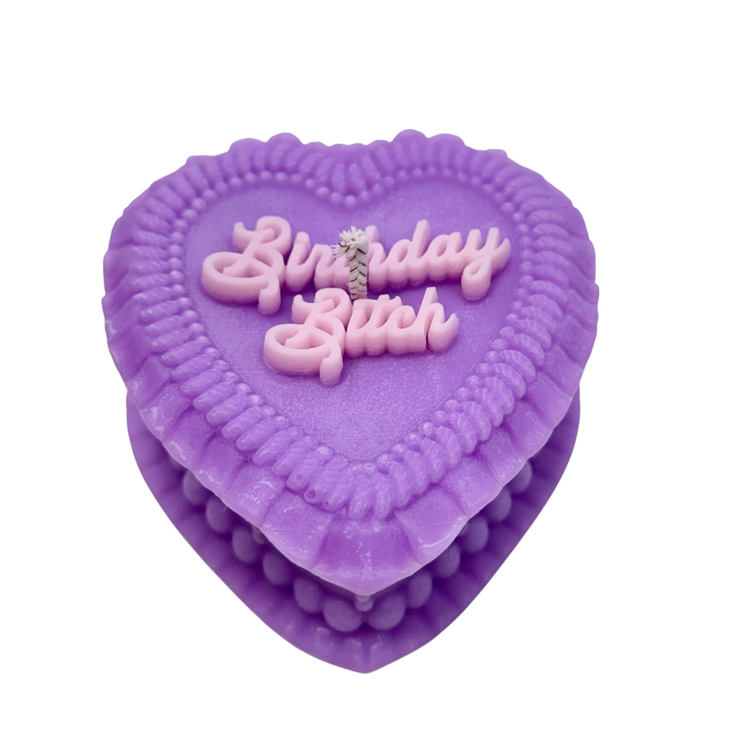 Birthday B*tch Heart Candle – Alicia DiMichele Boutique