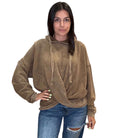 Twisted Hoodie – Chocolate – Alicia DiMichele Boutique
