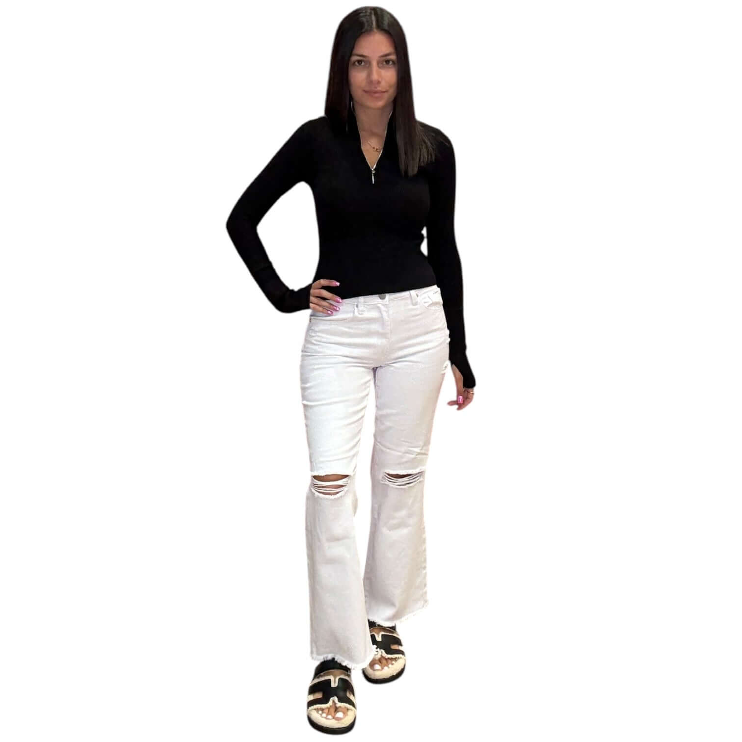 Black Half-Zip Top – Alicia DiMichele Boutique