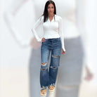 Off White Half-Zip Top – Alicia DiMichele Boutique