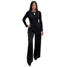 Black Satin Cargo Pants – Alicia DiMichele Boutique