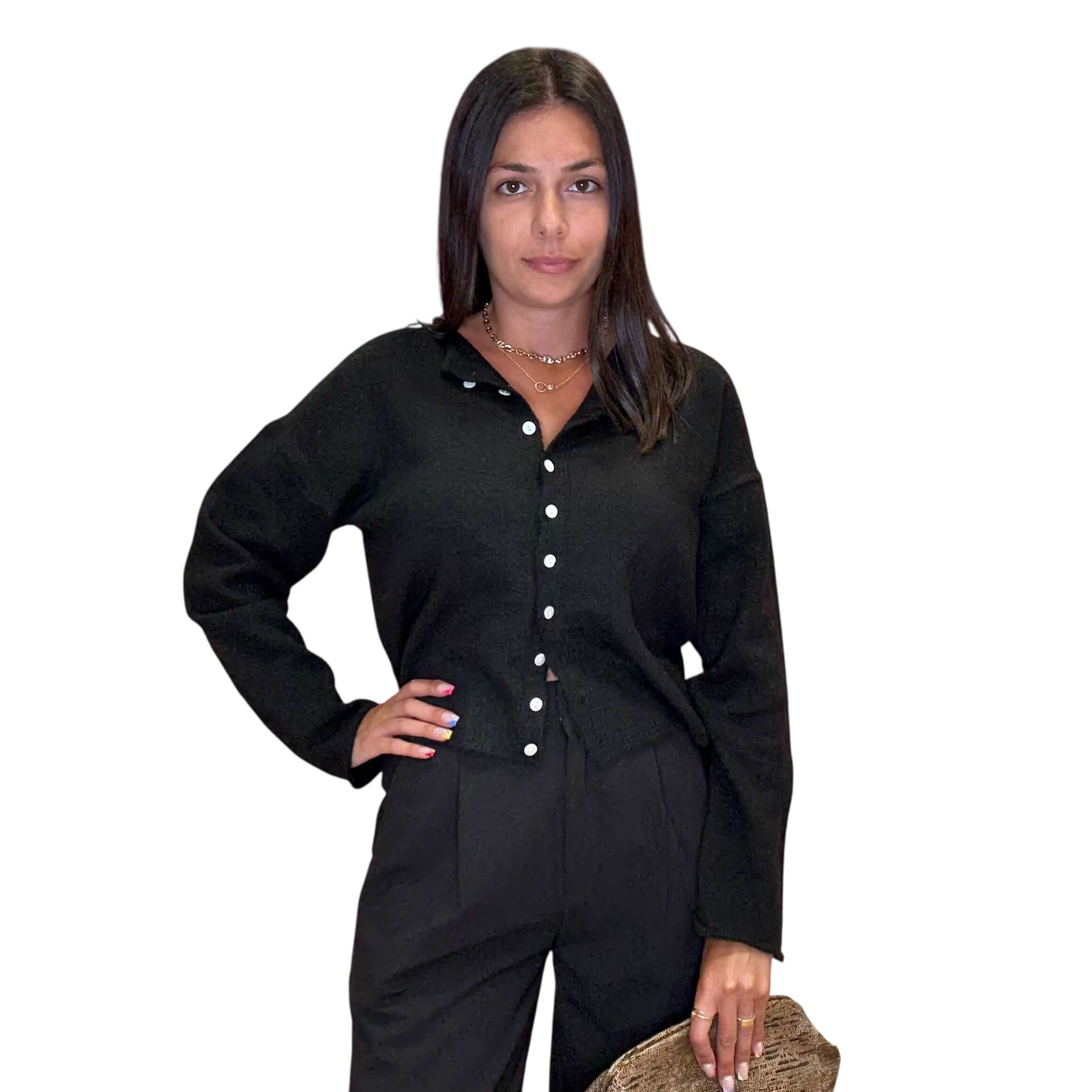 Everyday Ease Cardigan - Black – Alicia DiMichele Boutique