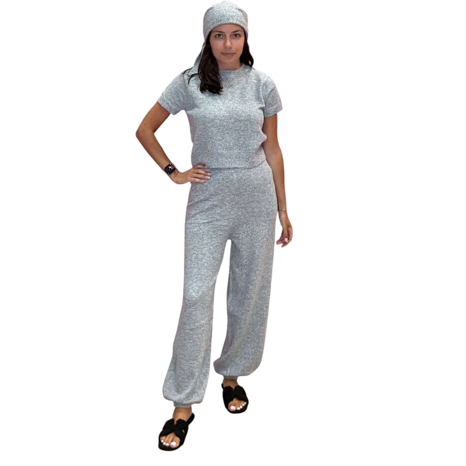 Cozy Knit Sweater Pant Set - Grey – Alicia DiMichele Boutique
