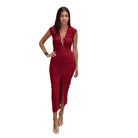 Cherry Ruched Midi Dress – Alicia DiMichele Boutique