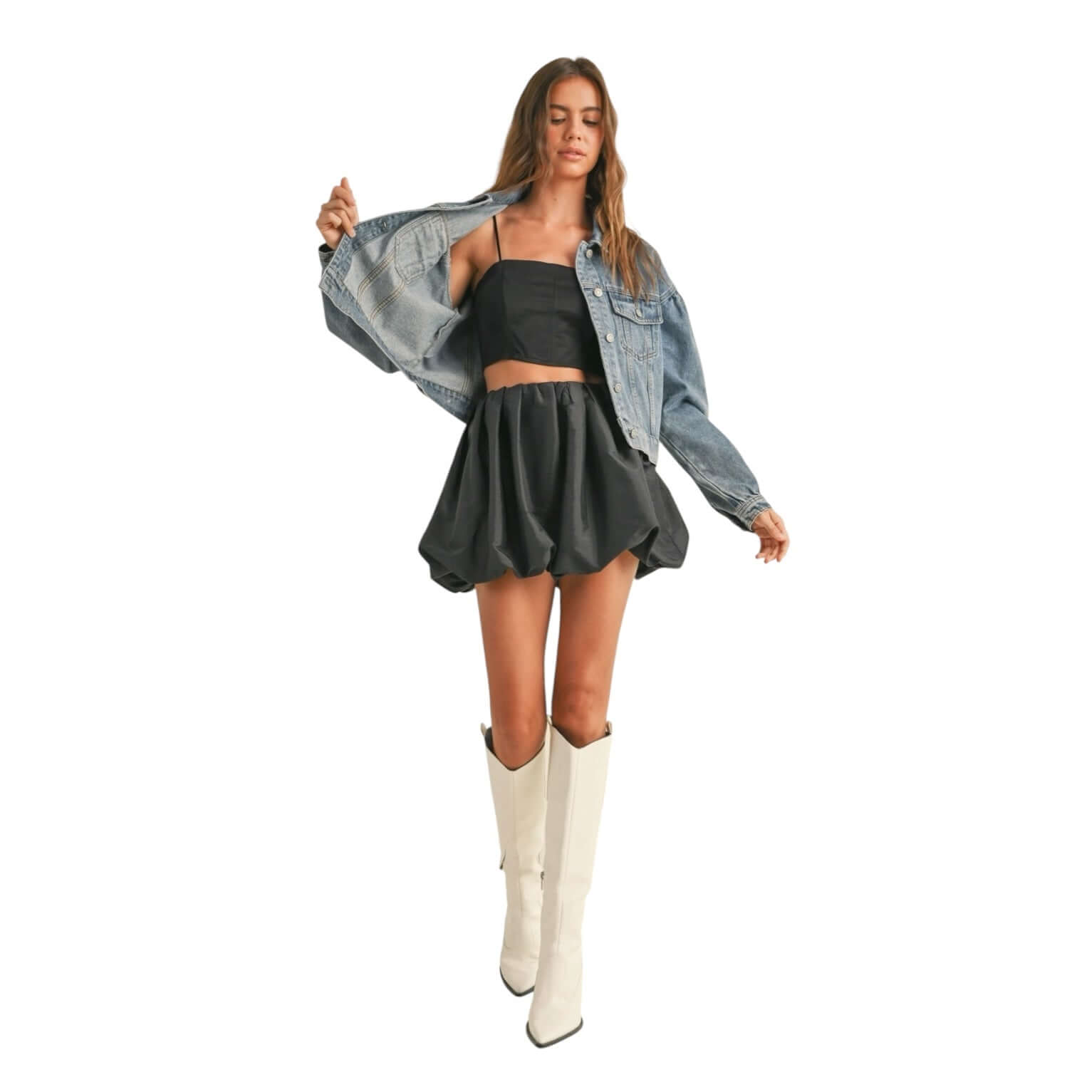 Metallic Balloon Mini Skirt – Alicia DiMichele Boutique