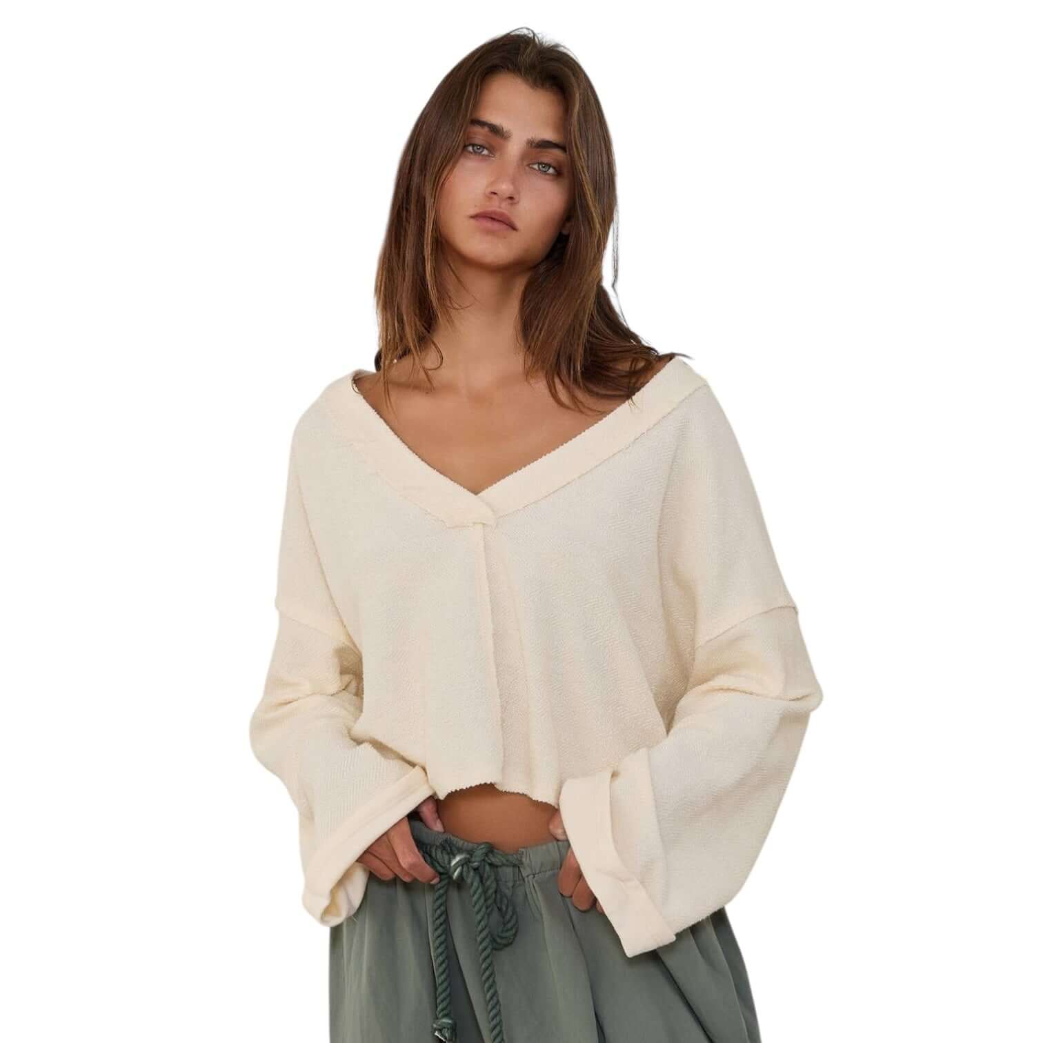 Back Tie Slouchy Crop Top – Alicia DiMichele Boutique