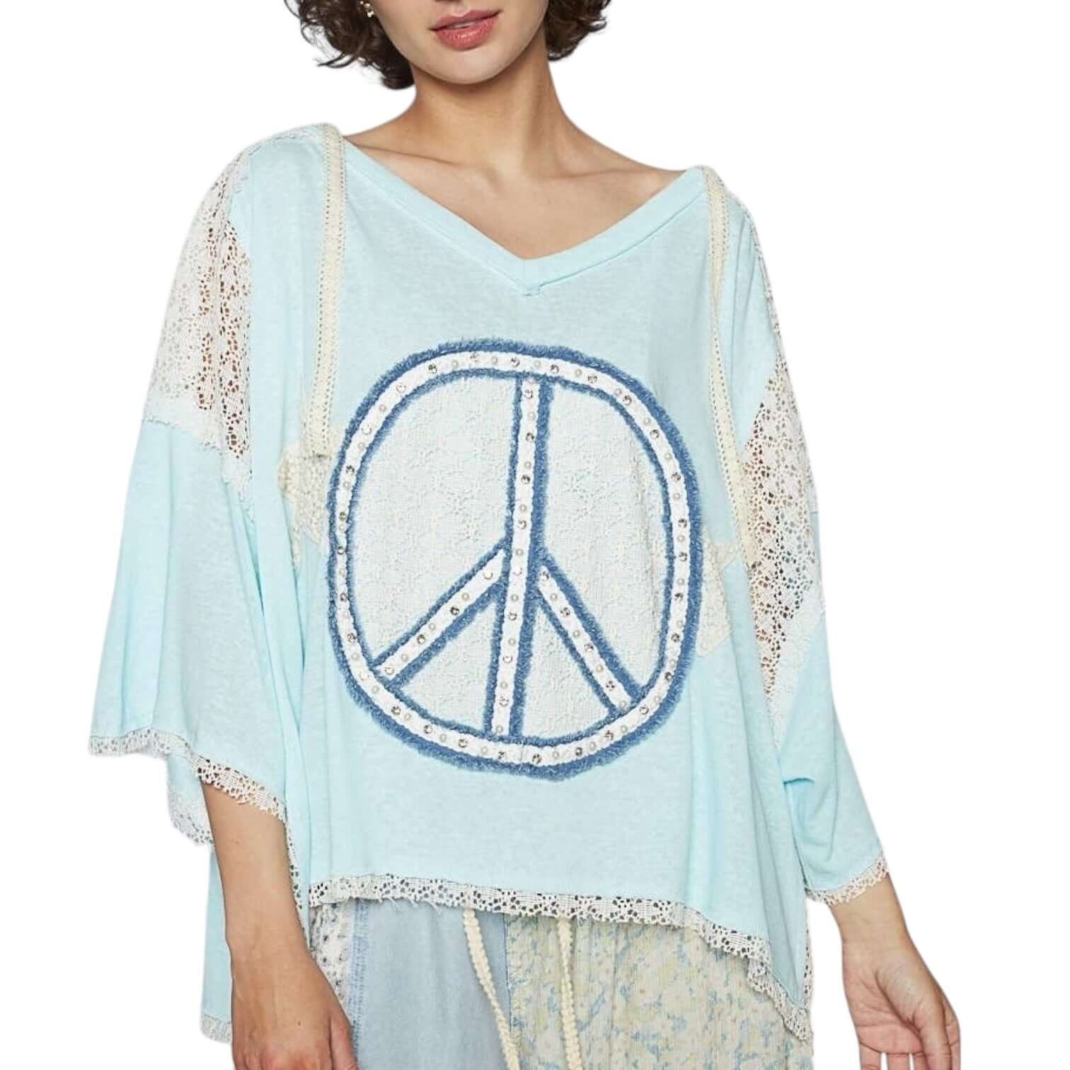 Cotton Candy Peace Crochet Top – Alicia DiMichele Boutique