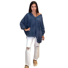 Effortless Mineral Washed Pullover - Navy – Alicia DiMichele Boutique