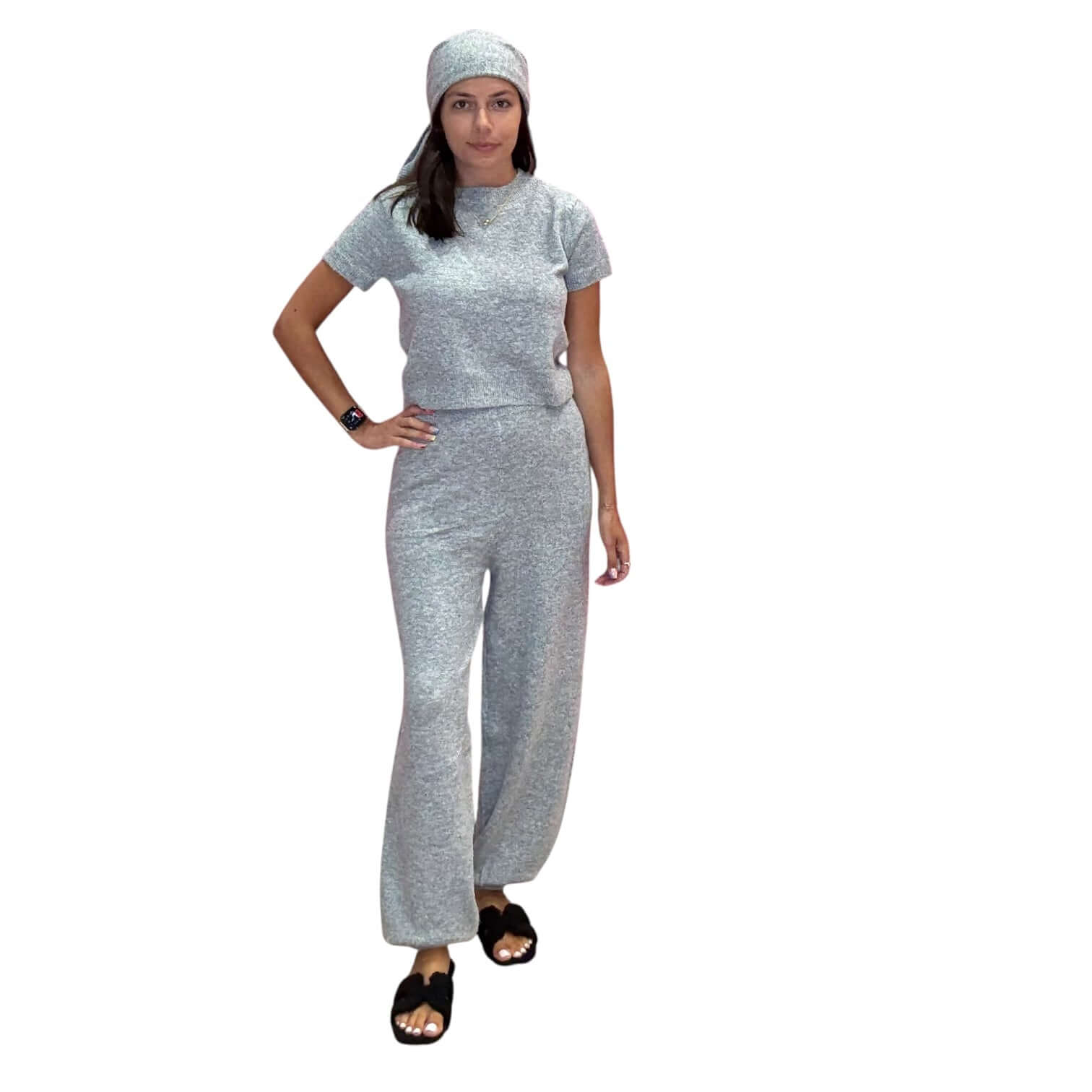 Cozy Knit Sweater Pant Set - Grey – Alicia DiMichele Boutique