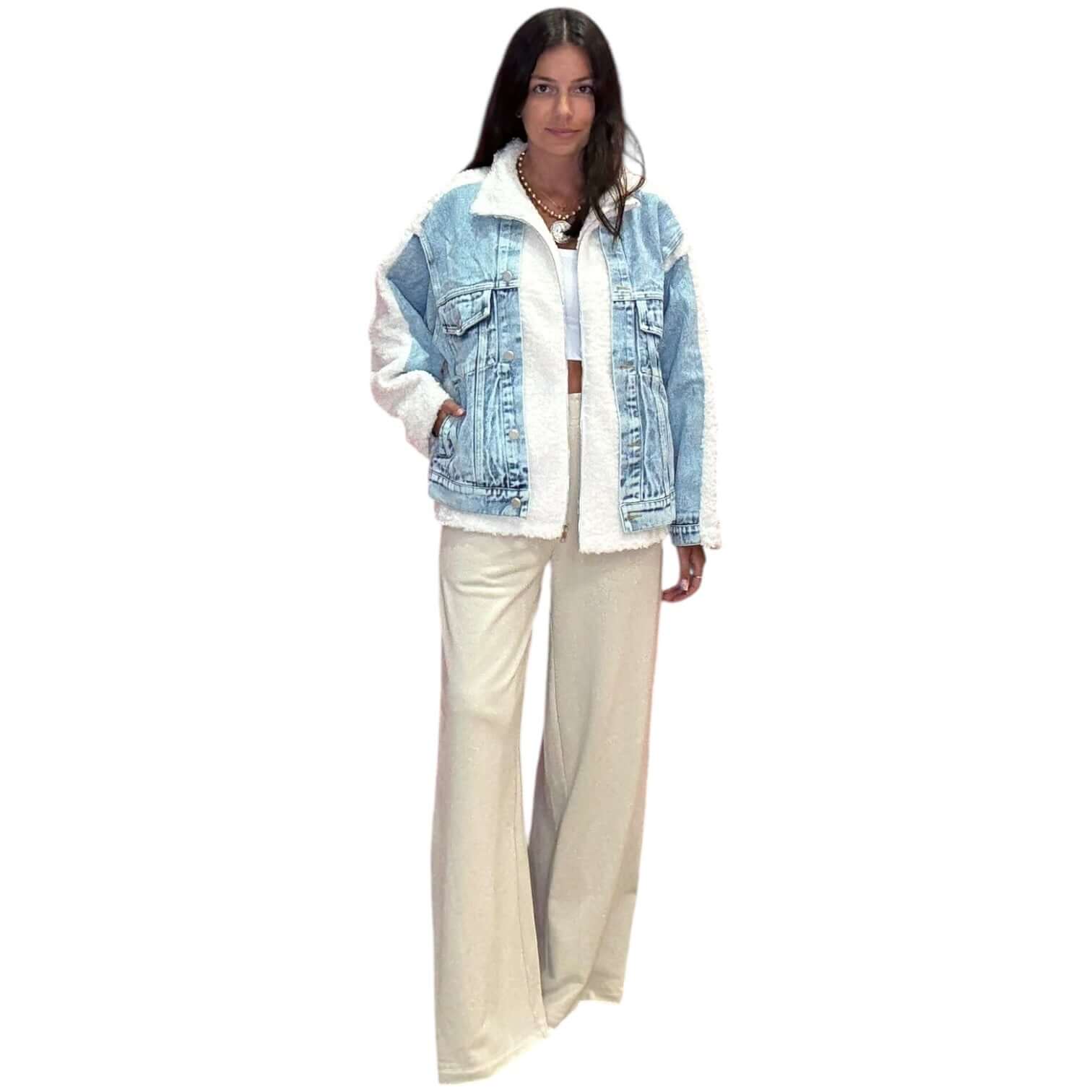 Sherpa Edge Denim Jacket – Alicia DiMichele Boutique