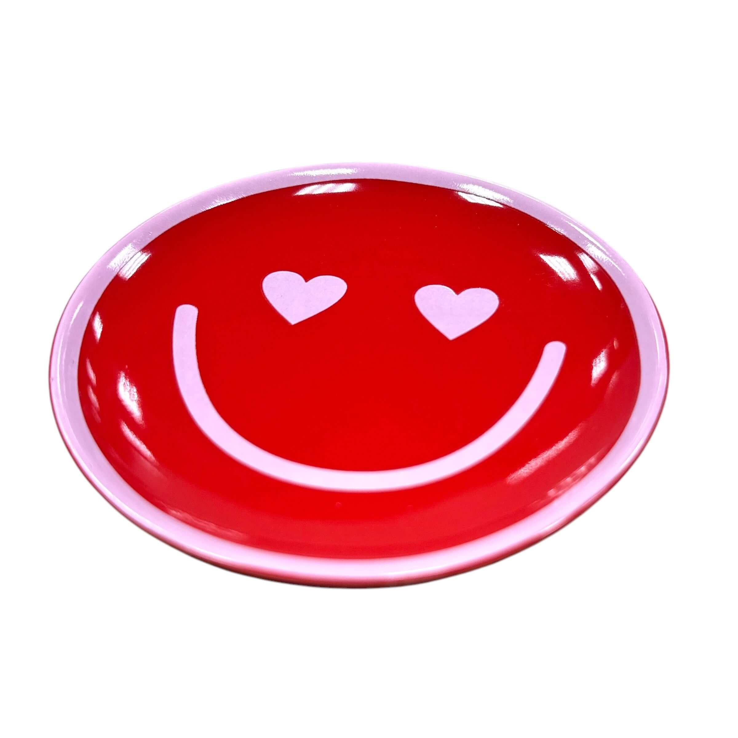 Red Smiley Face Ceramic Trinket Dish – Alicia DiMichele Boutique