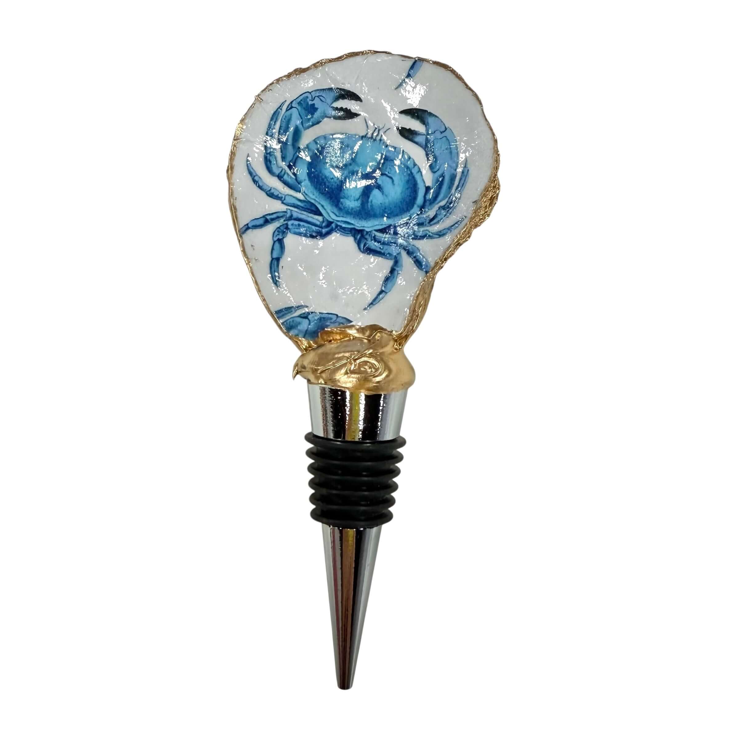 Blue Crab Oyster Wine Stopper – Alicia DiMichele Boutique