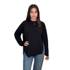 Black Chill Split Knit Sweater – Alicia DiMichele Boutique