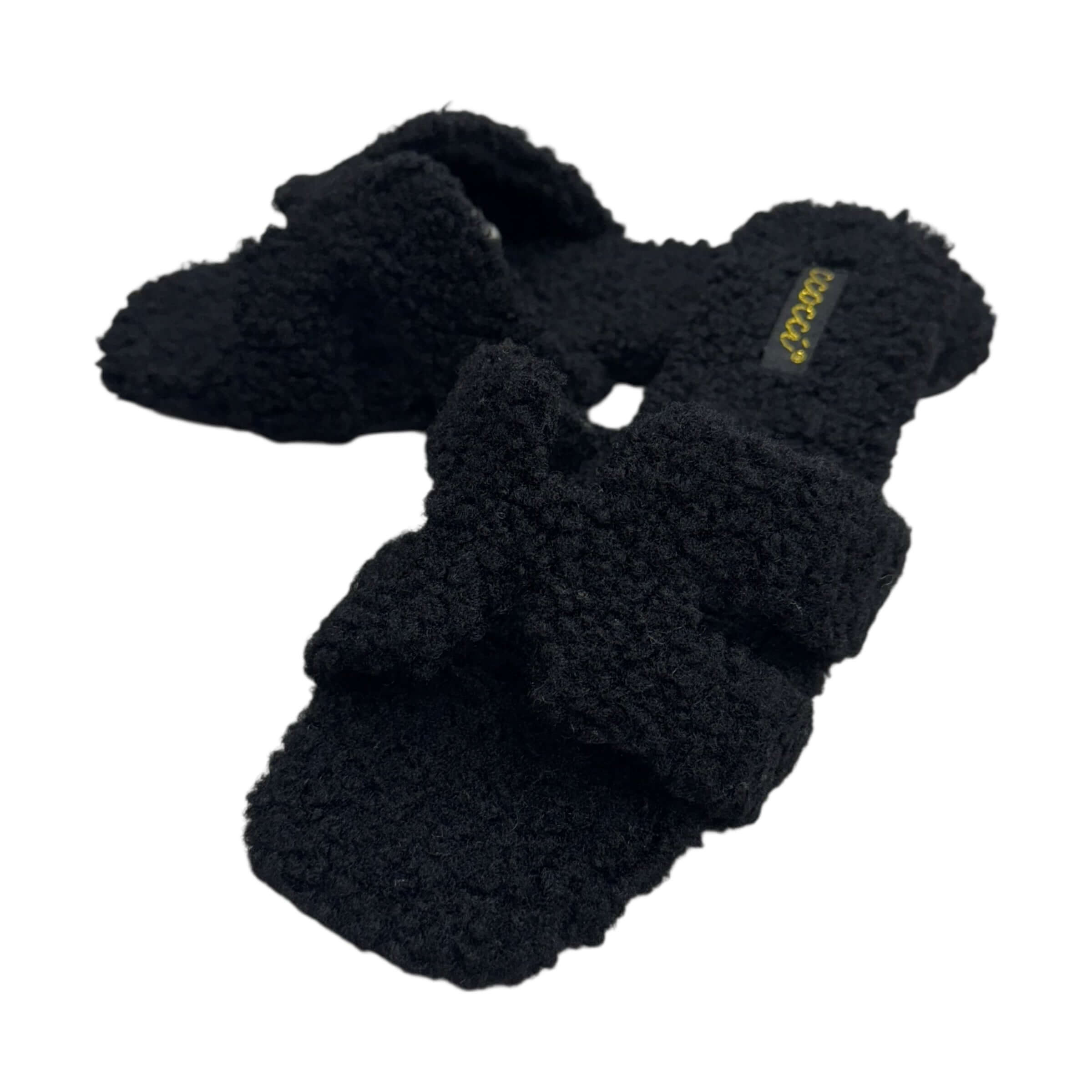 Teddy Slide Sandal - Black – Alicia DiMichele Boutique