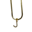 Pearl Letter Herringbone Necklace – Alicia DiMichele Boutique