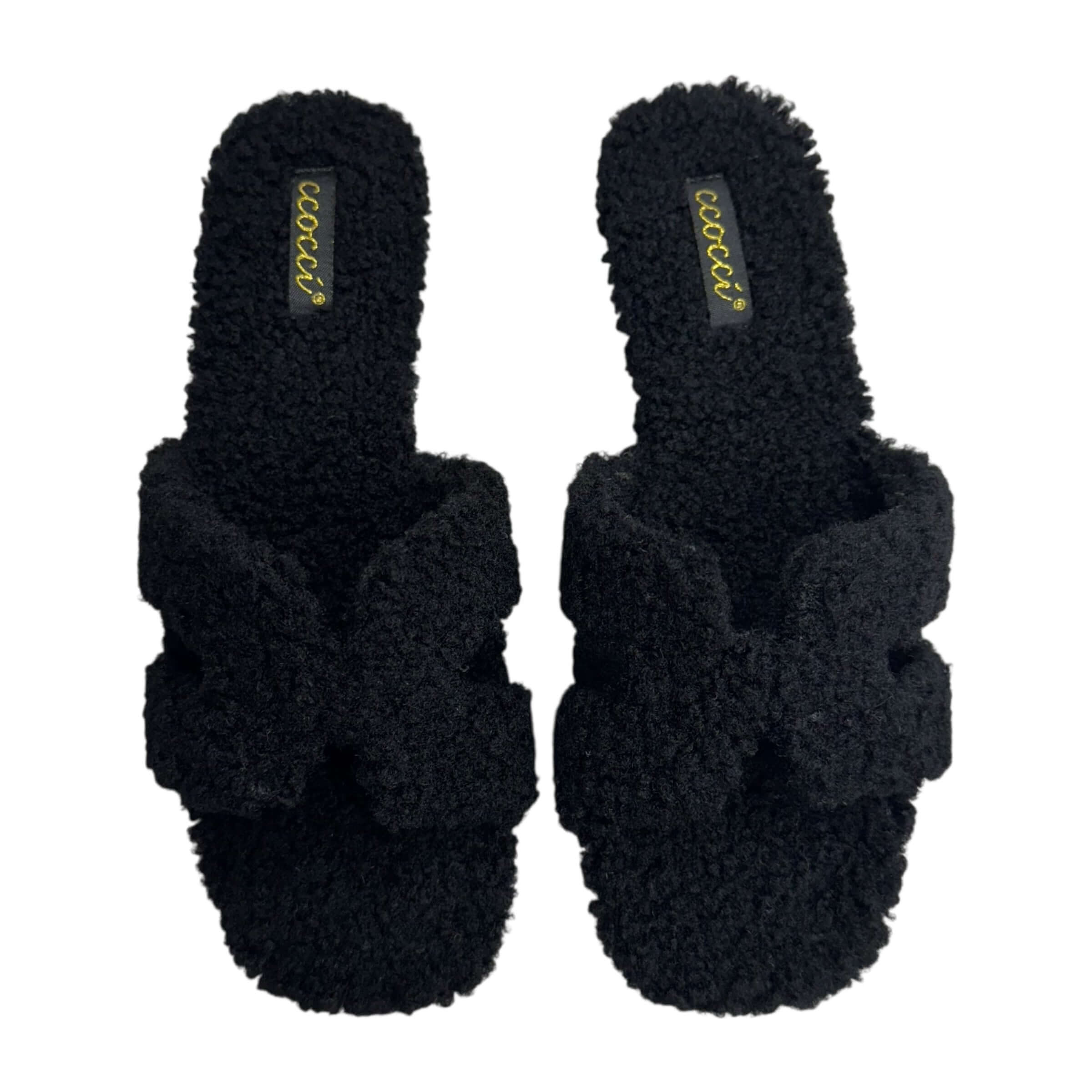 Teddy Slide Sandal - Black – Alicia DiMichele Boutique