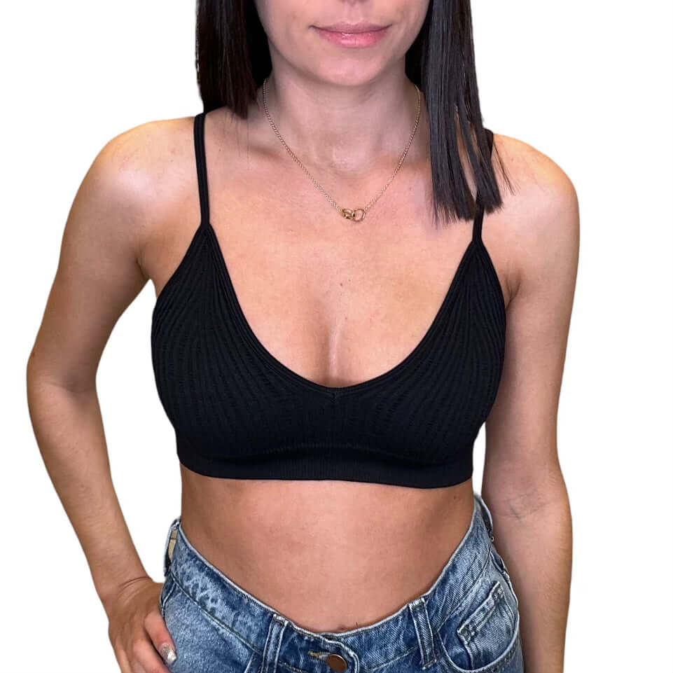 Nikki Ribbed Bralette – Alicia DiMichele Boutique