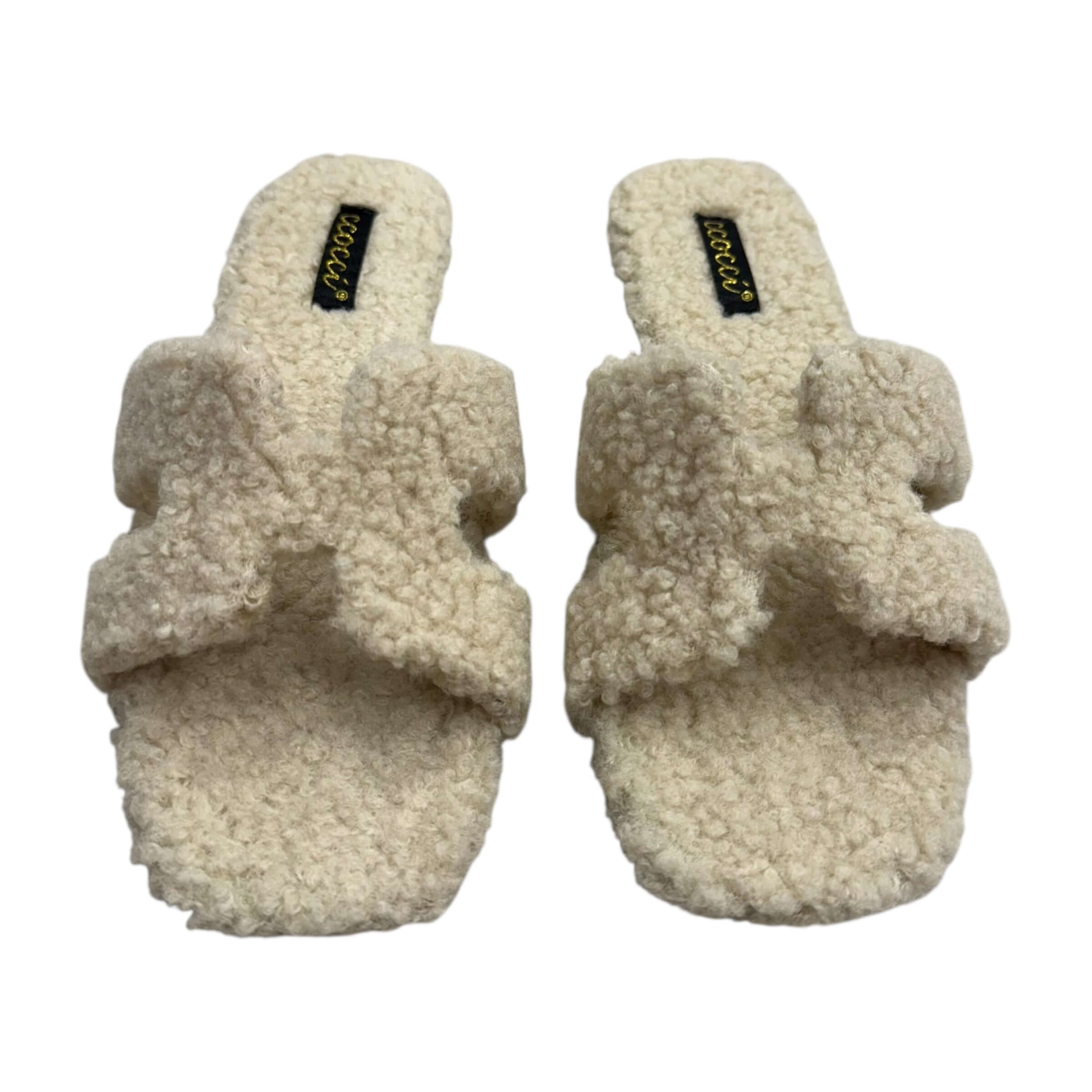 Teddy Slide Sandal - Beige – Alicia DiMichele Boutique