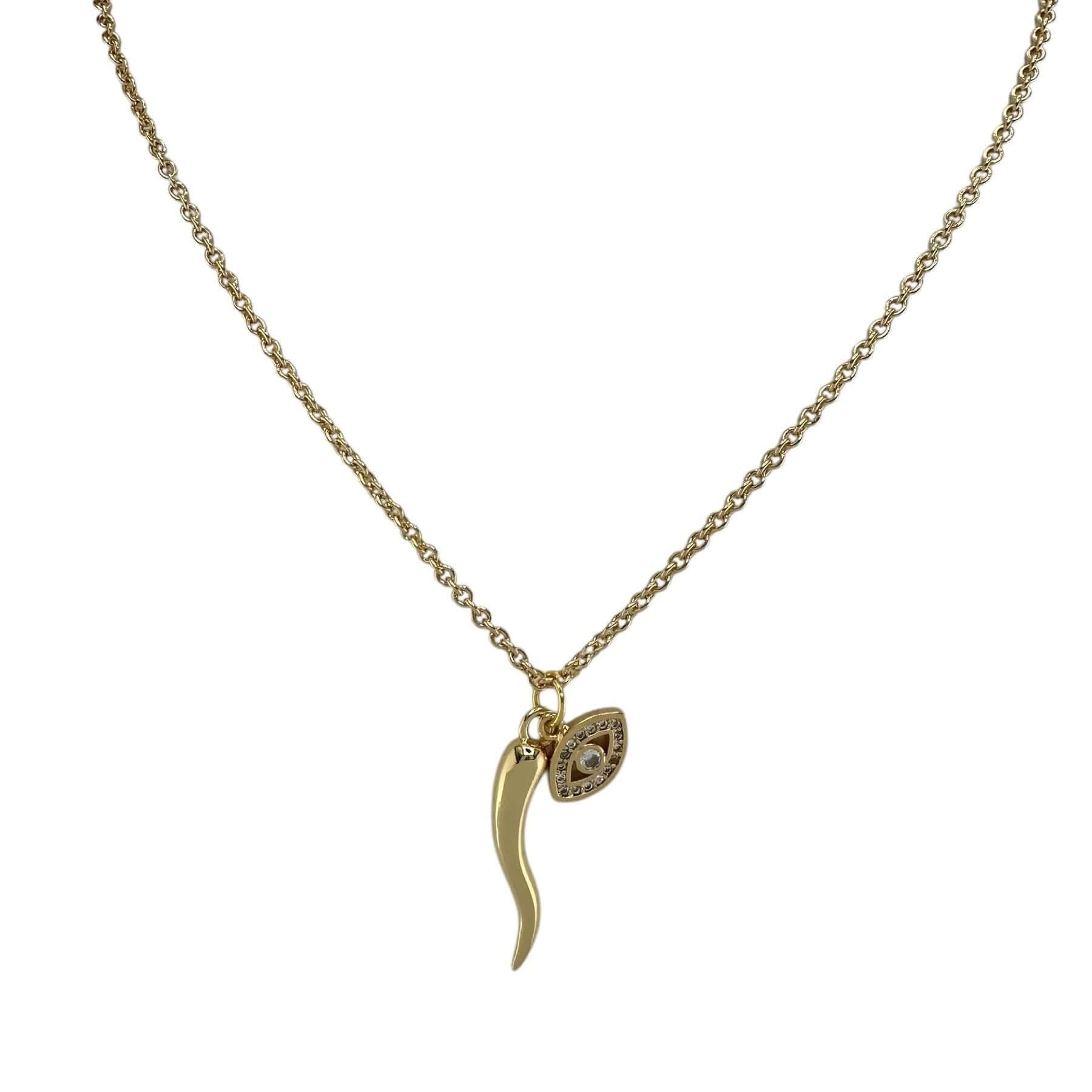 Give ‘Em The Horn Gold Necklace - Gold – Alicia DiMichele Boutique