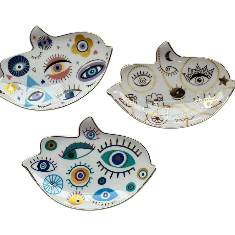 Unique Evil Eye Protection Jewelry Dish - Gold – Alicia DiMichele Boutique
