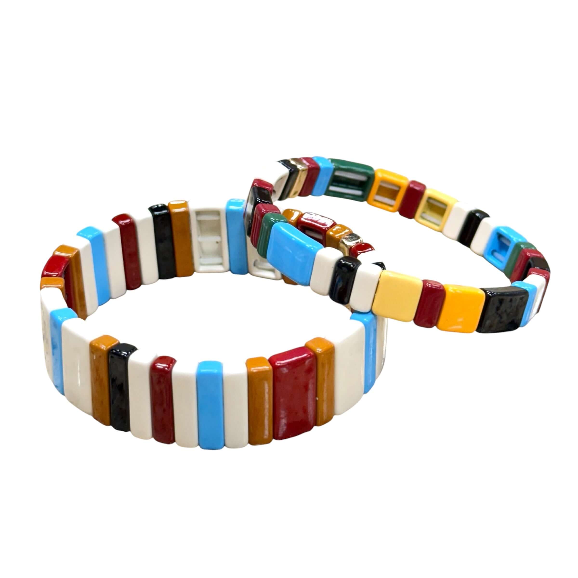 Toasted Marshmallow Tile Bracelets – Alicia DiMichele Boutique