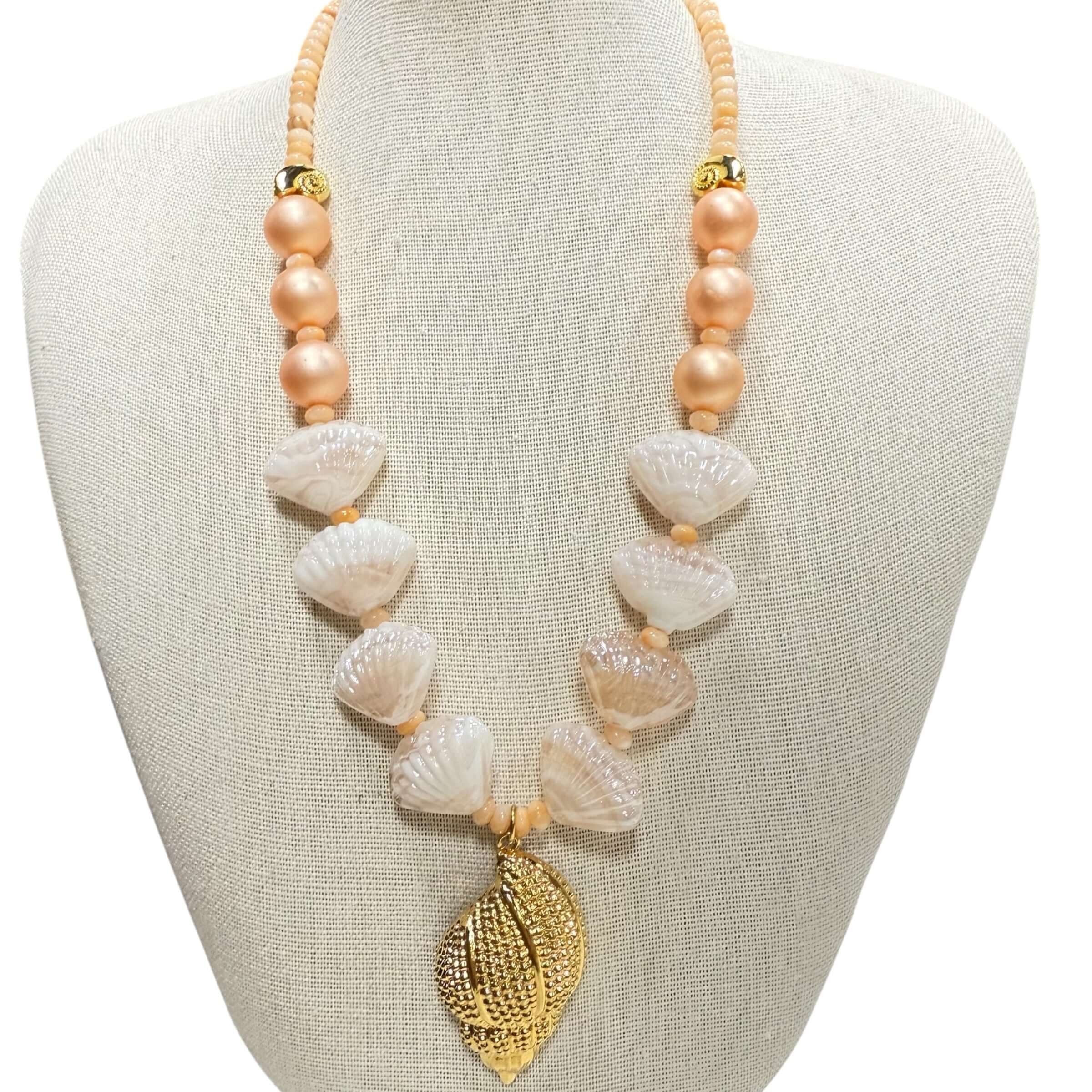 Seashell Queen Beaded Necklace – Alicia DiMichele Boutique