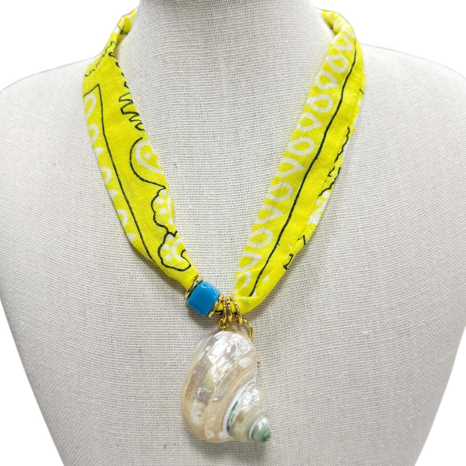 Sunkissed Bandana Shell Necklace – Alicia DiMichele Boutique