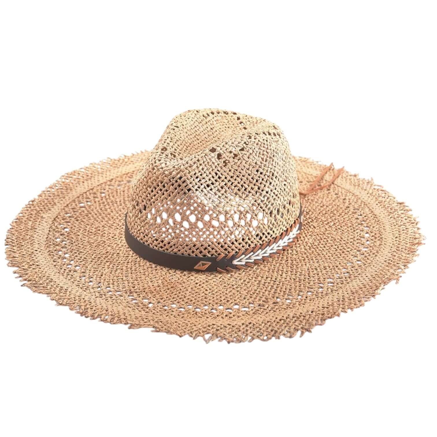 Salt Dunes Fray-Edge Straw Hat – Alicia DiMichele Boutique
