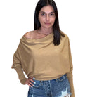 Dolman Knit Pullover – Camel – Alicia DiMichele Boutique