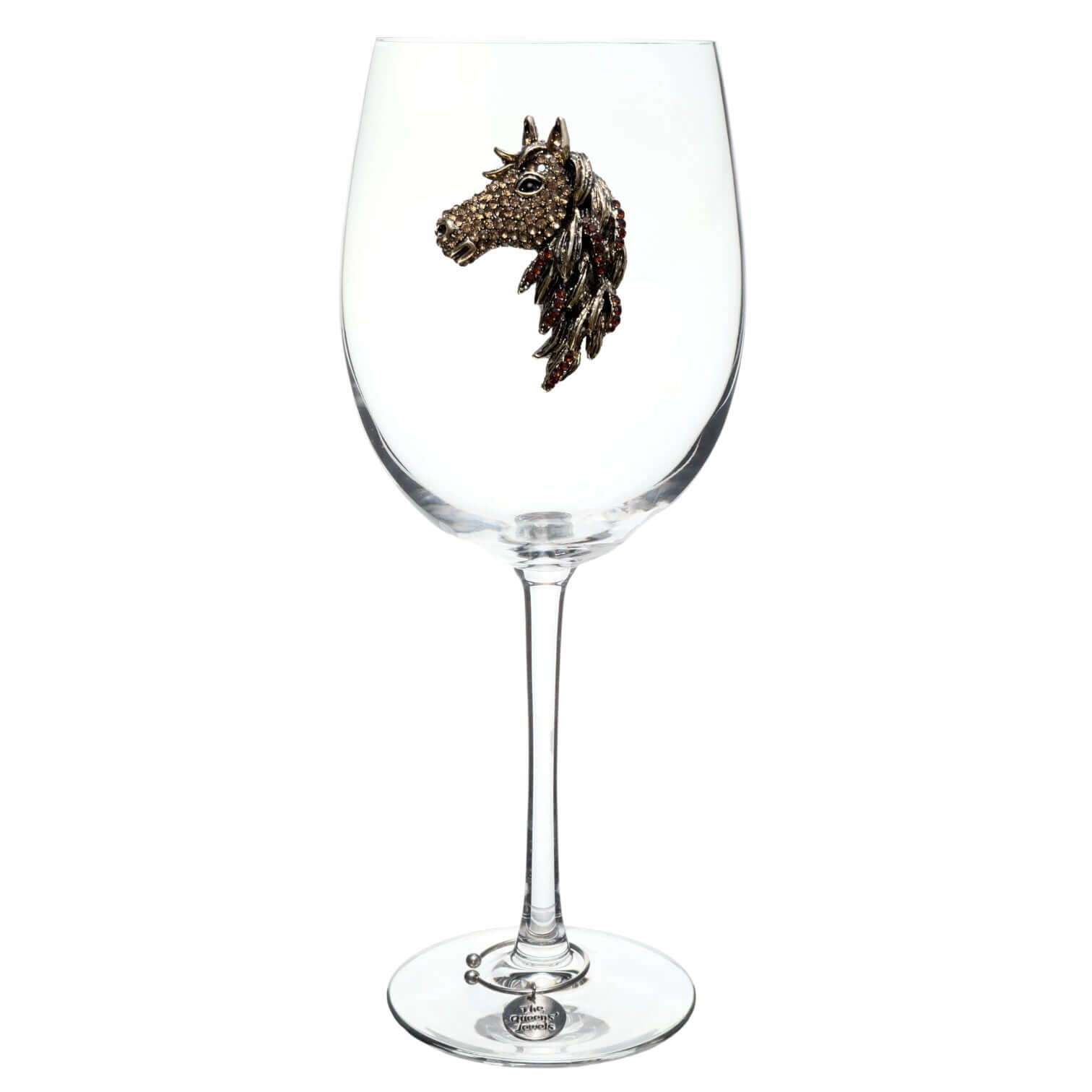 Brown and Gold Horse Head Stemmed Wine Glass – Alicia DiMichele Boutique