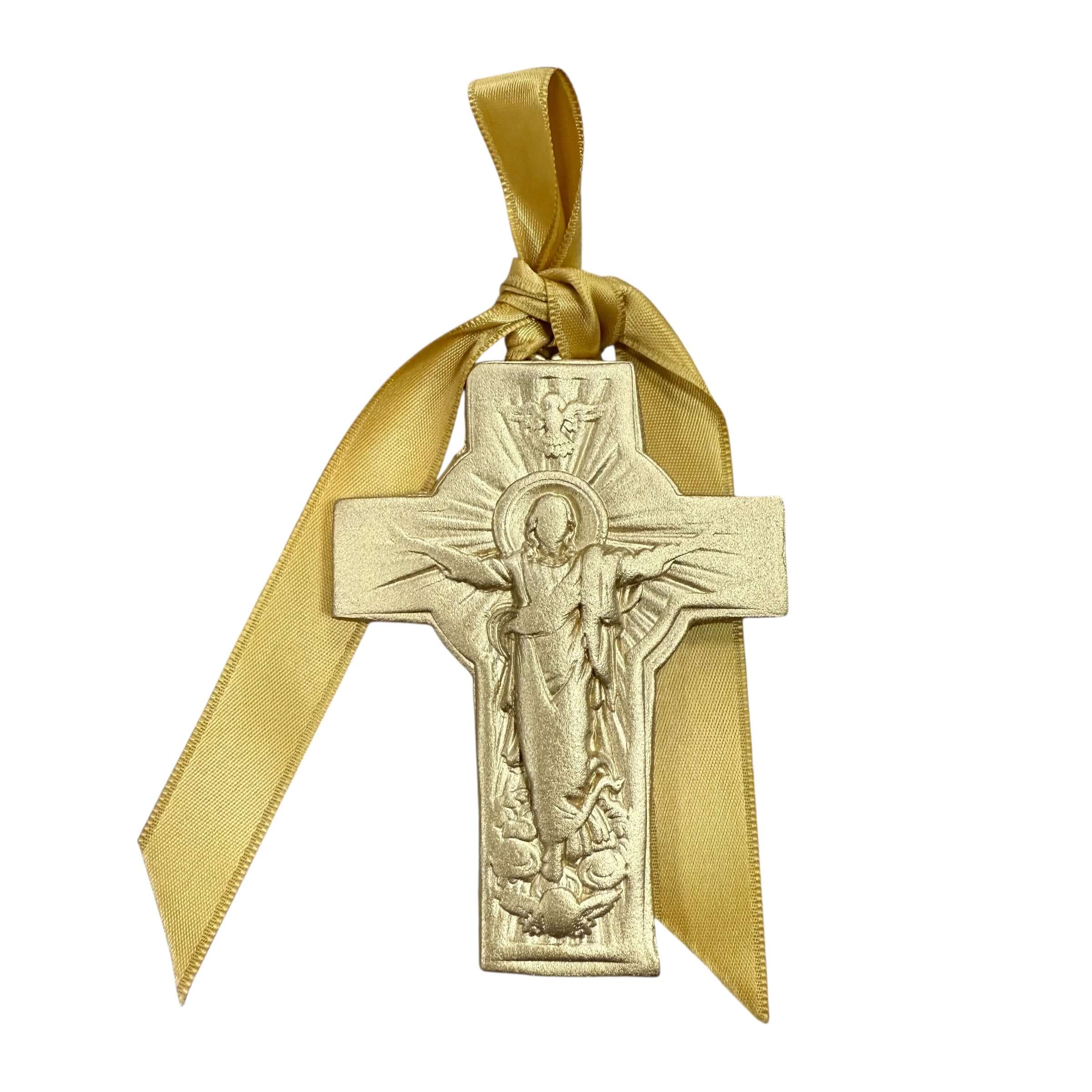 Gold Jesus Cross Ornament – Alicia DiMichele Boutique