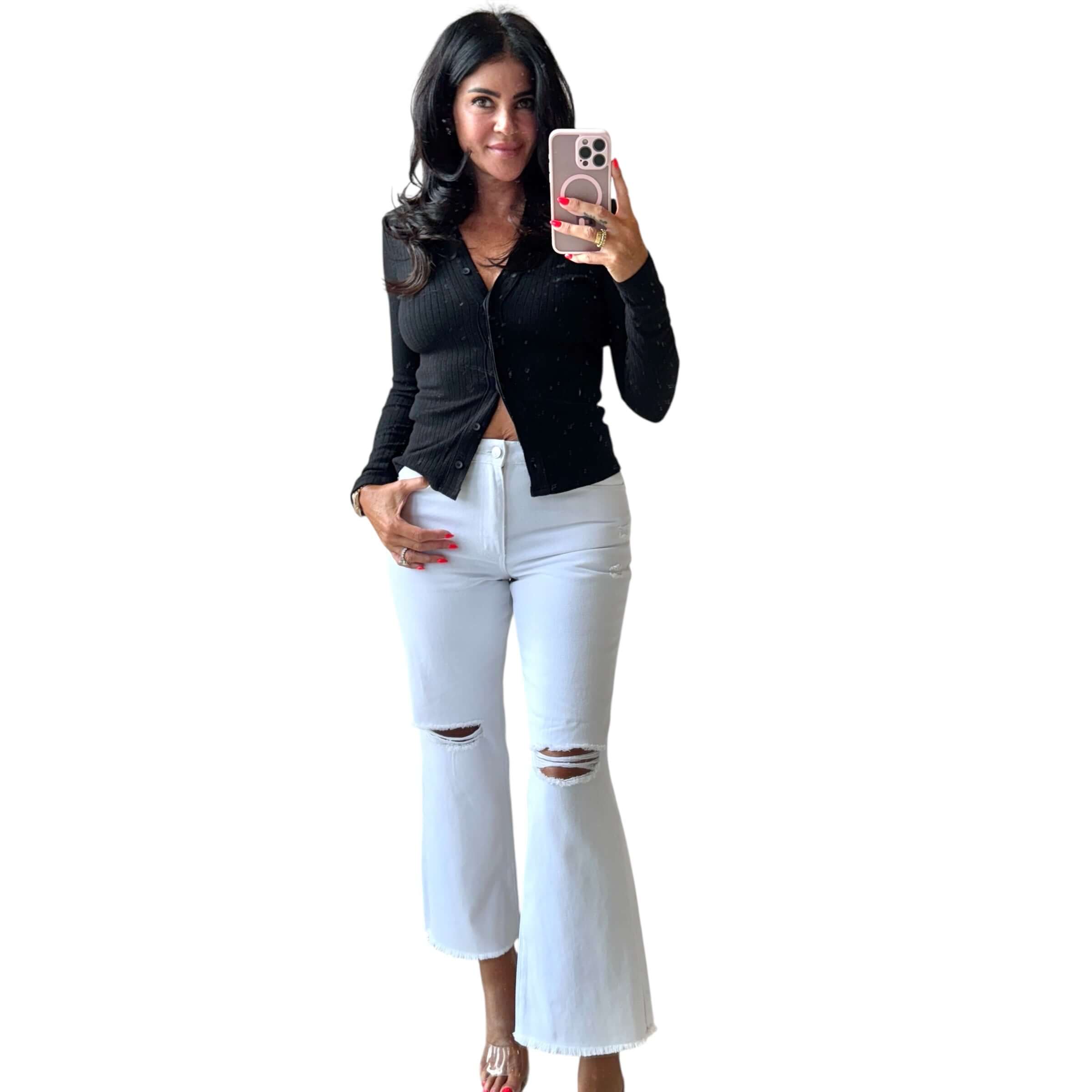 White Heat Slim Straight Jeans – Alicia DiMichele Boutique
