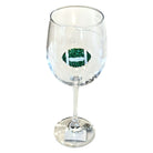 Green Football Jeweled Stemmed Wine Glass – Alicia DiMichele Boutique