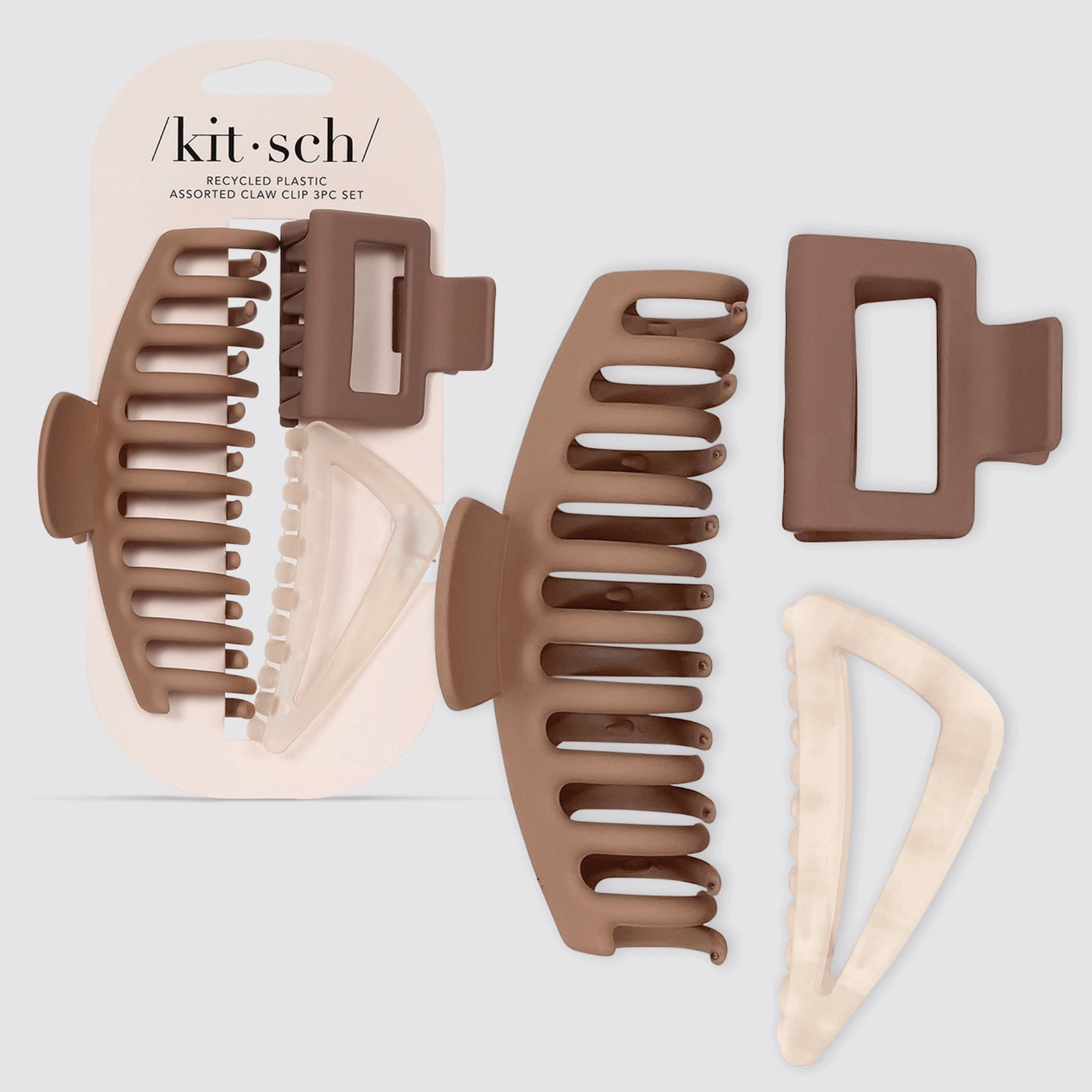 Kitsch Oversized Assorted Claw Clips 3 Pack – Alicia DiMichele Boutique