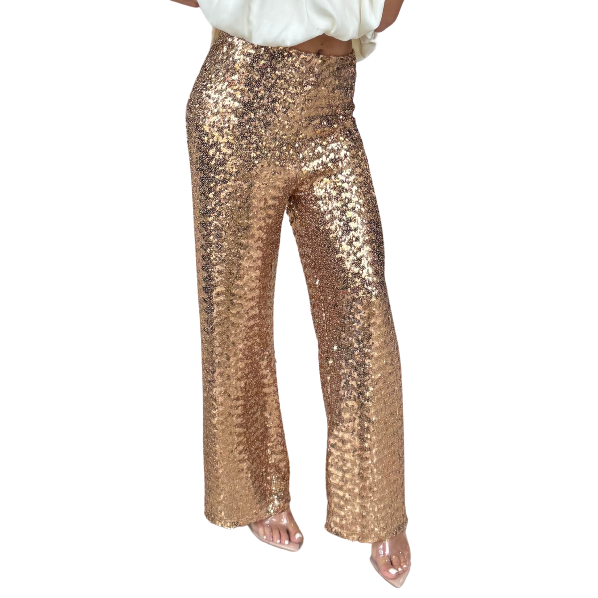 Gold Hour Sequin Pants Medium
