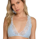 Lace Halter Bralette - Blue – Alicia DiMichele Boutique
