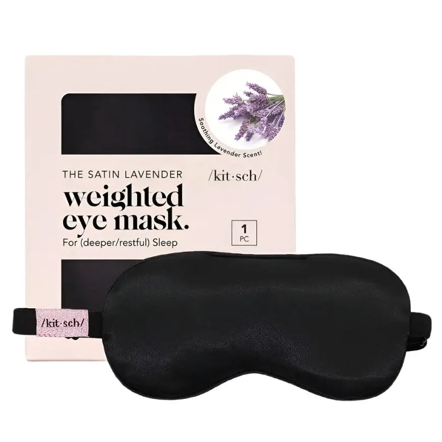 Kitsch Lavender Weighted Satin Eye Mask – Alicia DiMichele Boutique