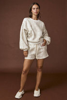 Camo Crewneck Shorts Set – Alicia DiMichele Boutique