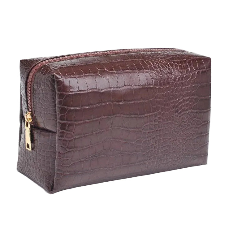 Croc Chic Travel Cosmetic Organizer Pouch