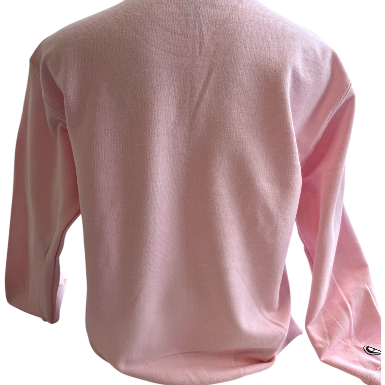 Pink long-sleeve shirt on a white background