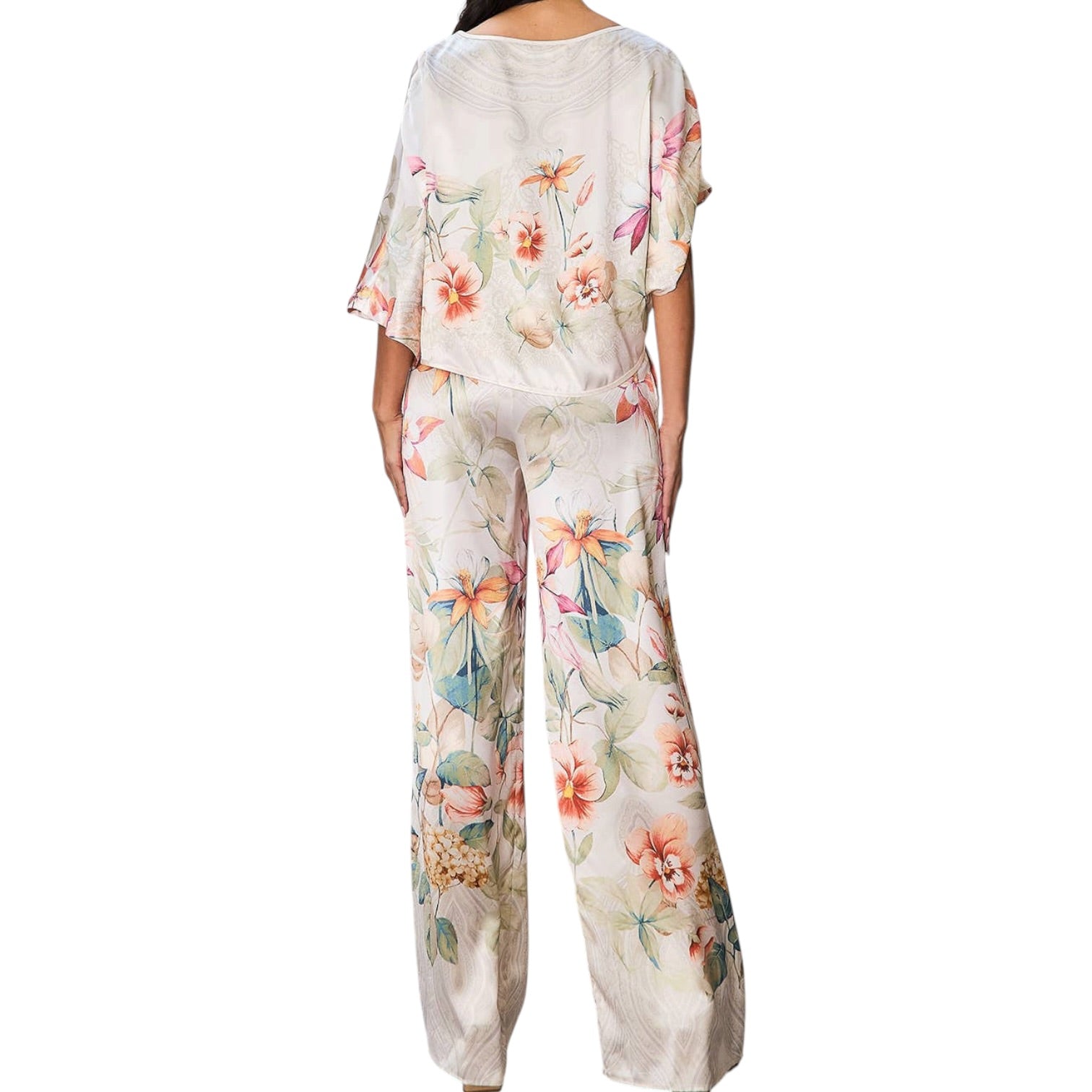 Floral print set on a white background