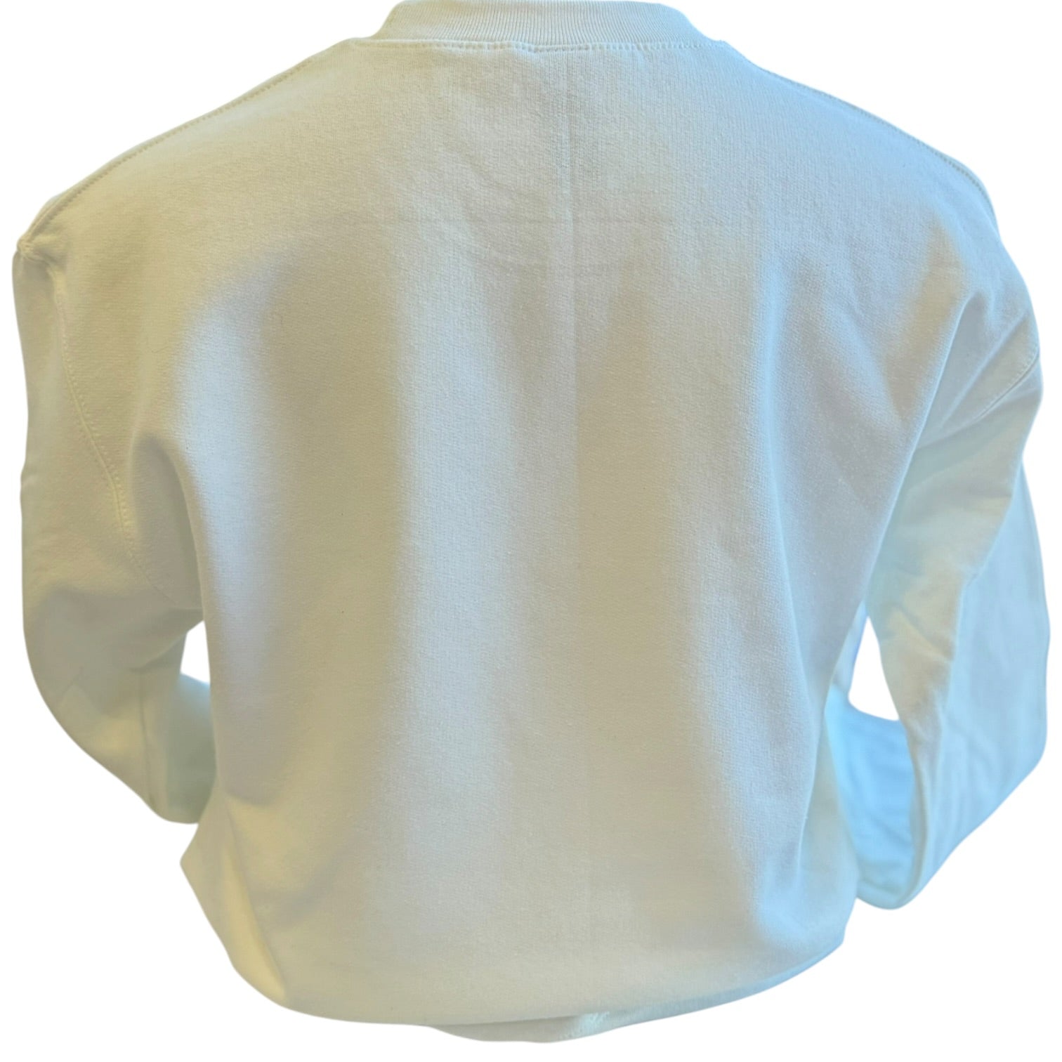 White long-sleeve shirt on a white background