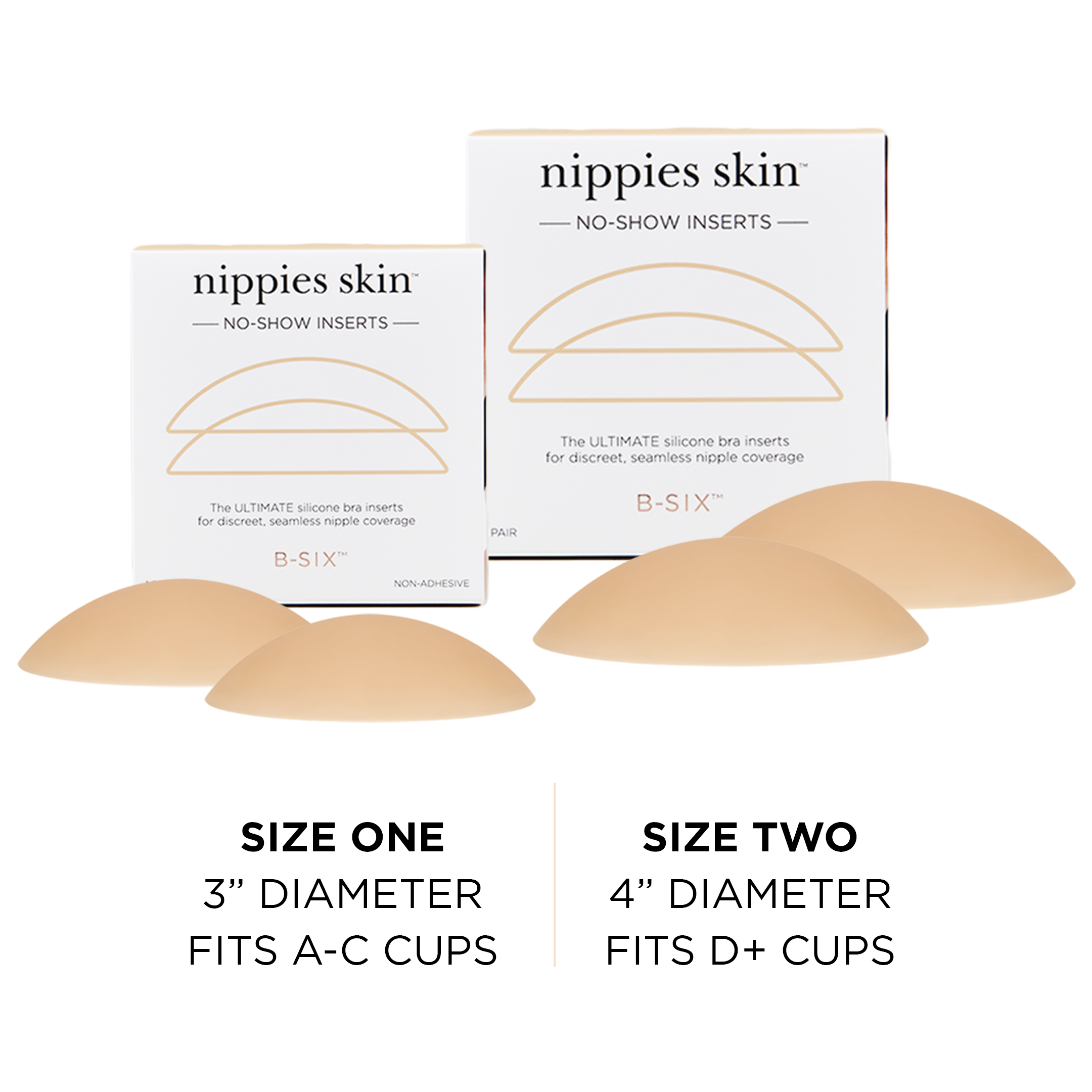 Smooth Skin Non-Adhesive Bra Liner Inserts