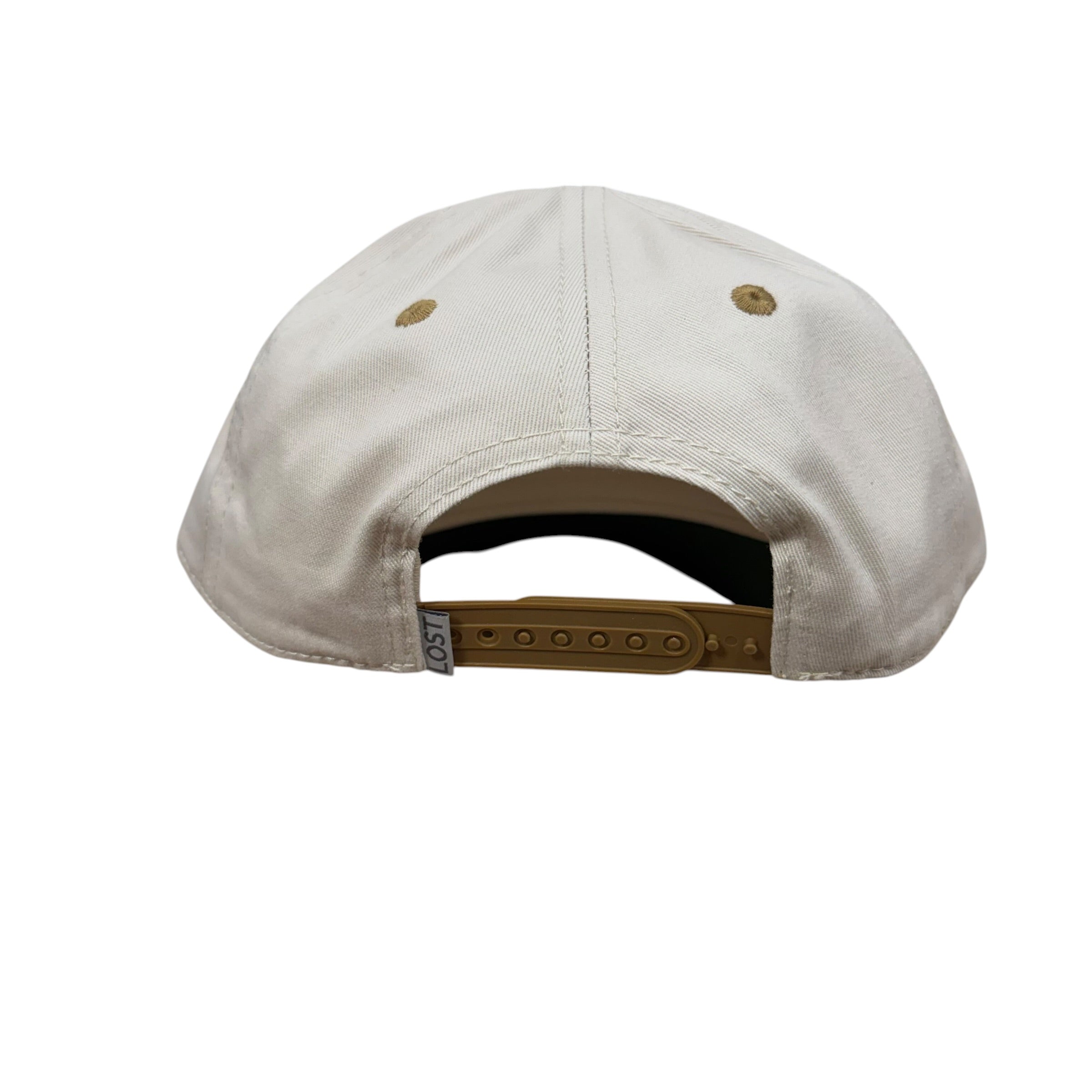 real tree brim trucker hat with "Petty Betty" embroidered in pink