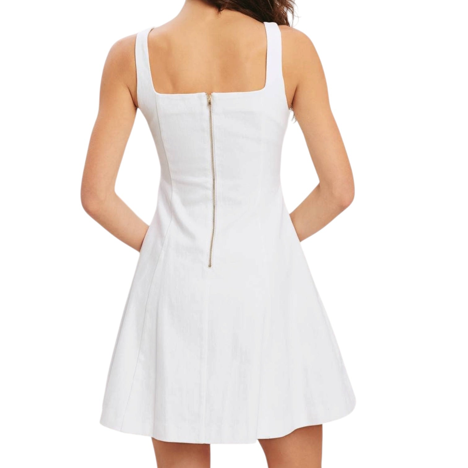 White dress on a white background
