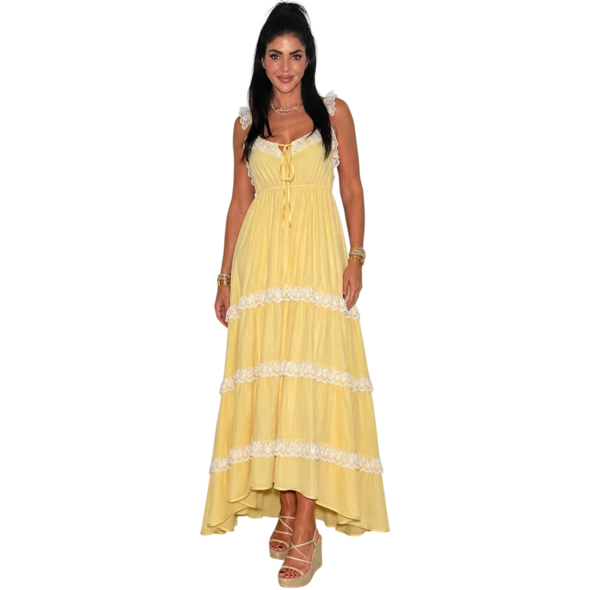 yellow lace dress maxi Sunshine Tiered – Alicia DiMichele Boutique Color:WASHED-SEAFOAM Green Dresses - Bloomingdale's Hand wash cold MasterSku:710CS