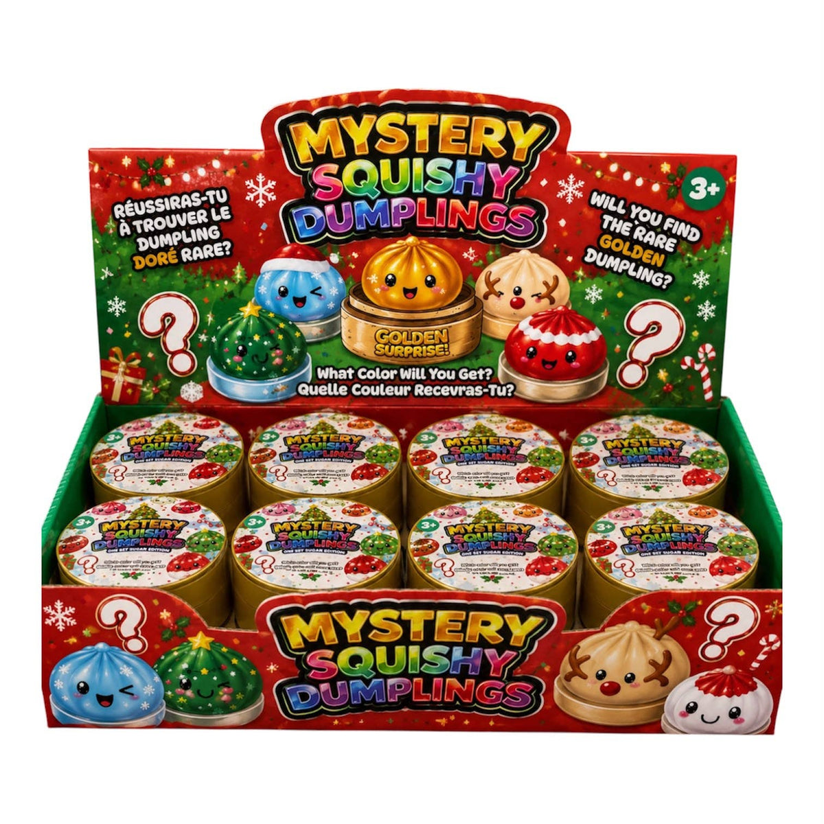 Holiday Mystery Dumpling Slow Rise Squishy Toy